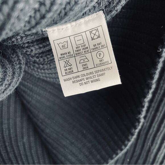 🆕 Ben Sherman Navyribbed sweater Crewneck NWT size Large cotton - Picture 11 of 11